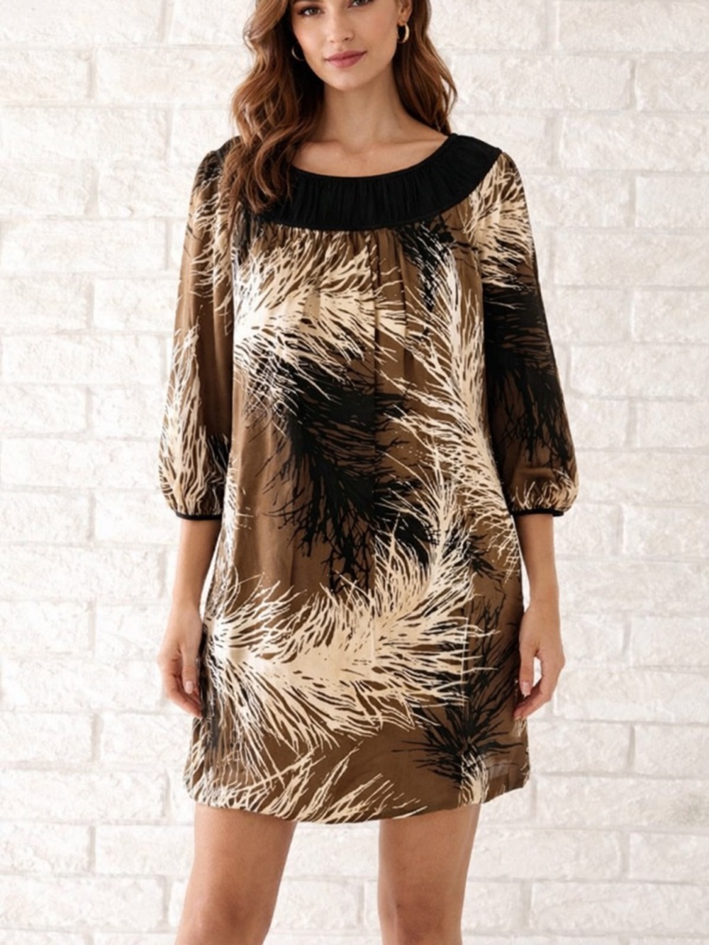 Maggy London Silk Shift Dress Size 4